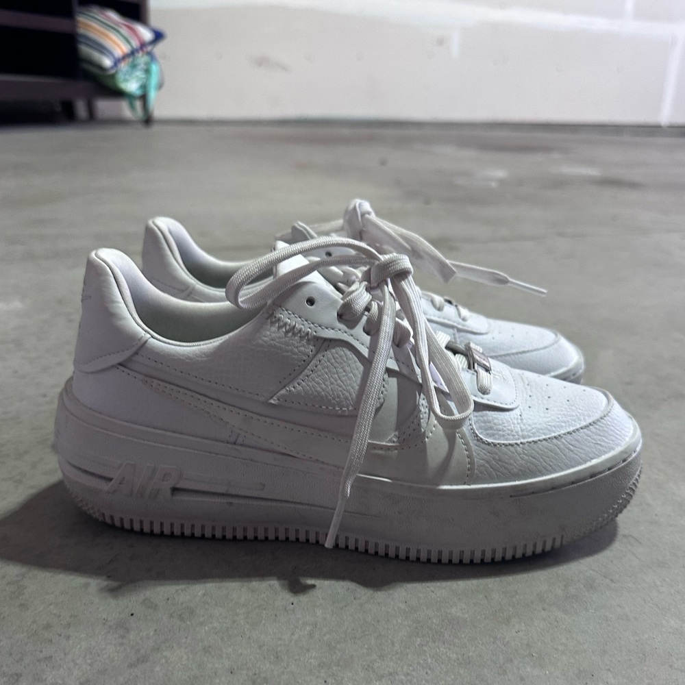 Nike airforce 1 platform white size 7.5 - Picture 5 of 6